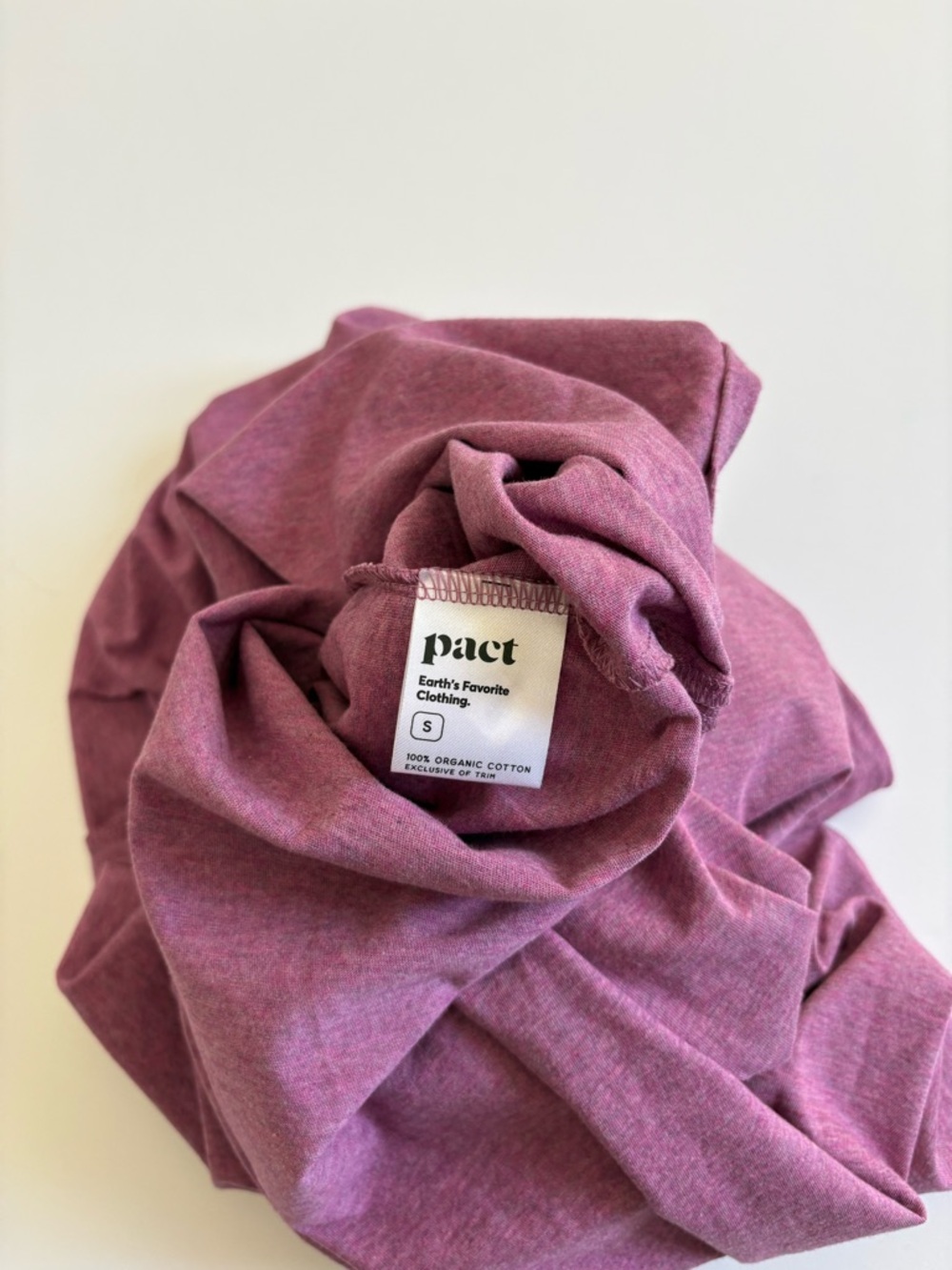 Pact Organic Cotton Midi Tank Dress Mauve Purple Size Small - Picture 4 of 10